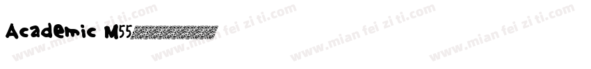 Academic M55字体转换